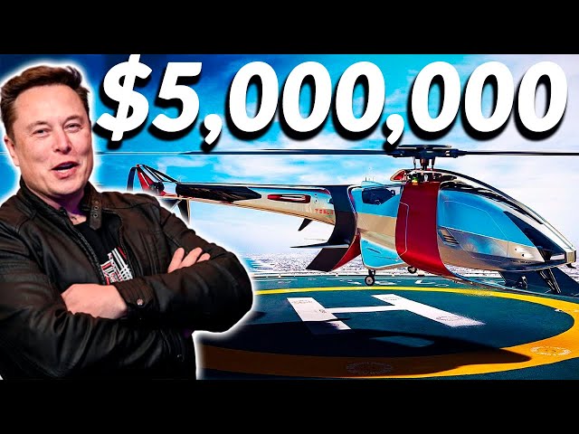 Новый Вертолет Тесла Илона Маска / Концепт электрического вертолета Tesla
