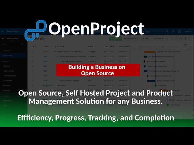 Open Project - Open Source, Self Hosted Business Grade Project and Product Management.