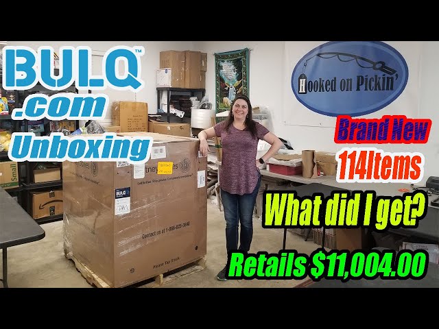 Bulq.com Pallet Unboxing of Brand New Items Retails for $11,004.00 - 114 Items - Online Reselling
