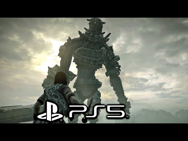 Shadow of the Colossus PS5 - All Bosses & Ending (4K 60FPS)
