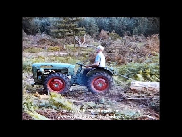 Stammholz rücken mit Holder A21S vor 50 Jahren | 8mm Schmalfilm