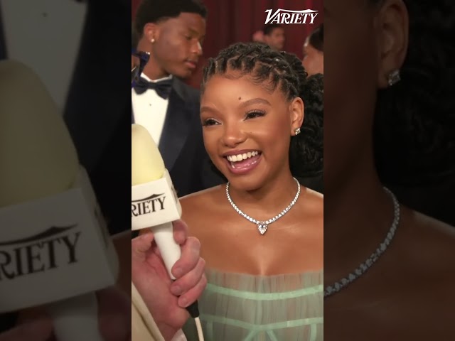 Halle Bailey talks about fan reception to "The Little Mermaid" trailers