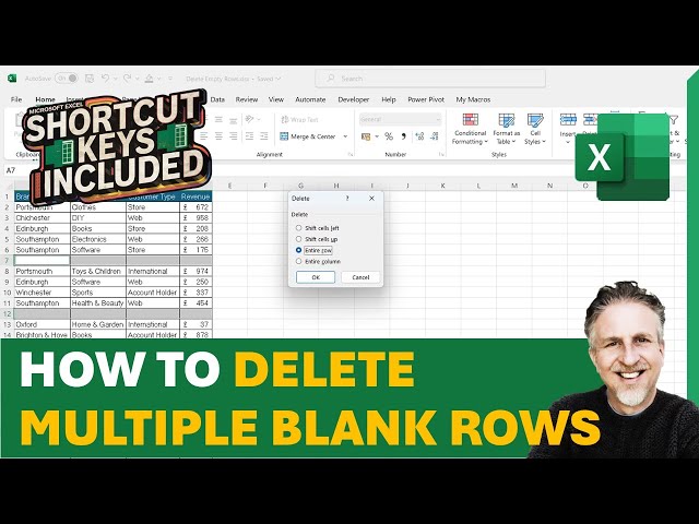 How to Remove Multiple Blank Rows in Excel | Delete Blank Rows Shortcut
