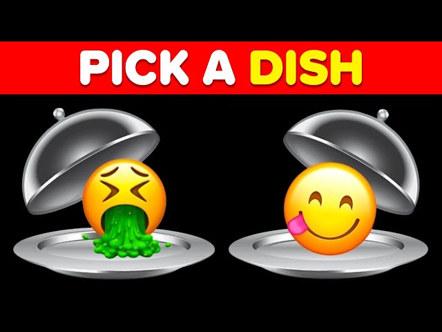 Pick a Dish - Good vs Bad Edition 🍔🍽️🥦
