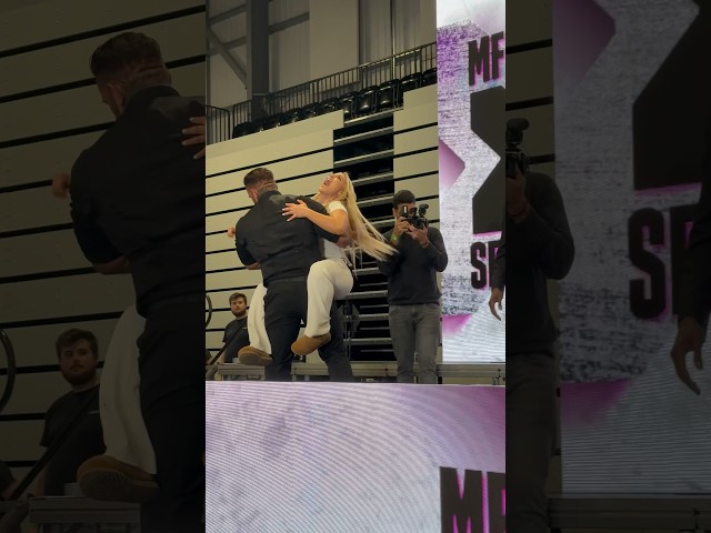 Elle Brooke gets carried off the stage during Misfits 009 press conference 😅