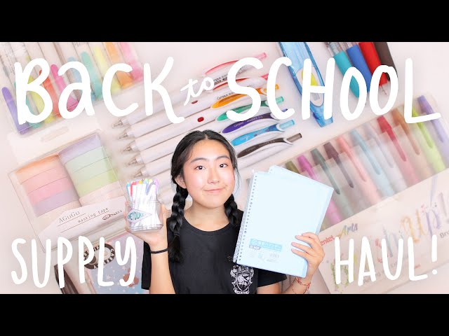 stationery haul for my first year of online college 🎒 also a giveaway owo