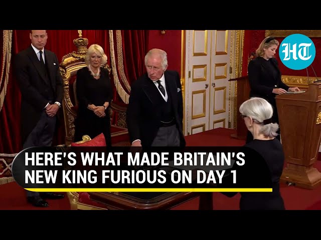 Britain’s new King loses his cool during proclamation ceremony; Gets compared to Queen | Viral