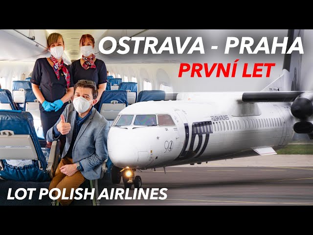 První let OSTRAVA - PRAHA s LOT Polish Airlines (DASH 8) + video z kokpitu