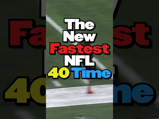 The NEW Fastest 40 Time in #nfl #history