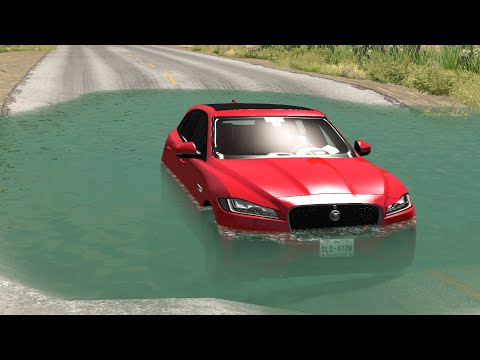 Cars vs Deep Water – BeamNG.Drive