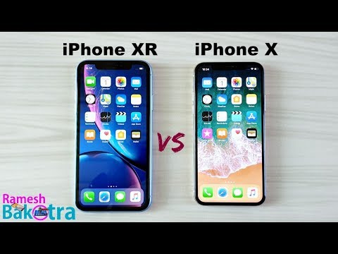 Apple iPhone XR vs iPhone X SpeedTest and Camera Comparison