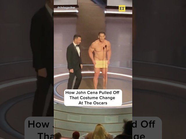 How John Cena Pulled off that QUICK Oscars Costume Change