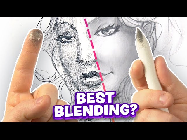 ART with my Finger Vs. a Blending Stump - WHICH WINS?