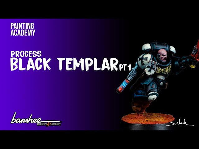Painting a Black Templar Space Marine with Basilisk - Miniature Art Academy