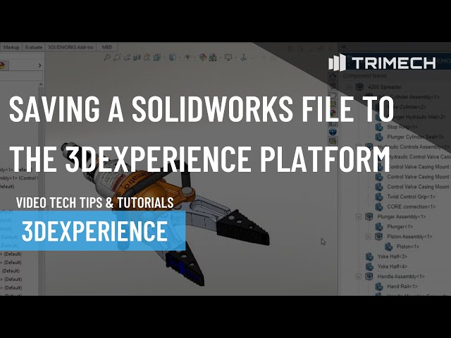 How to Save a SOLIDWORKS File to the 3DEXPERIENCE Platform