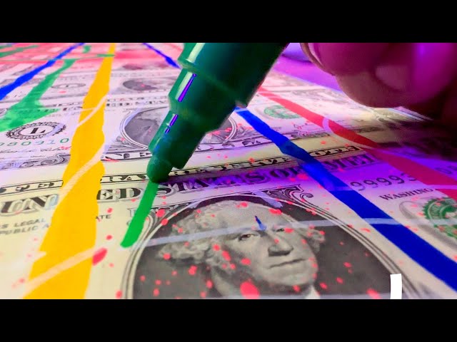 I Made Art on Rare Uncut Dollar Bills