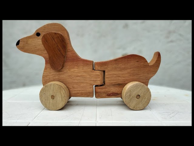 Idea en madera / PERRITO DE MADERA / juguete de madera fácil de hacer / woodworking toy