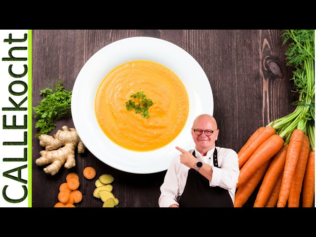 Karottensuppe lecker selber kochen mit wenigen Zutaten. Omas Rezept