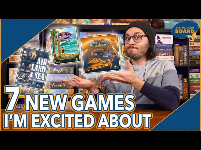 7 New Games I'm Excited About | Feb 2022 | Incl. Space Station Phoenix, Overboss Duel, Knizia Games!