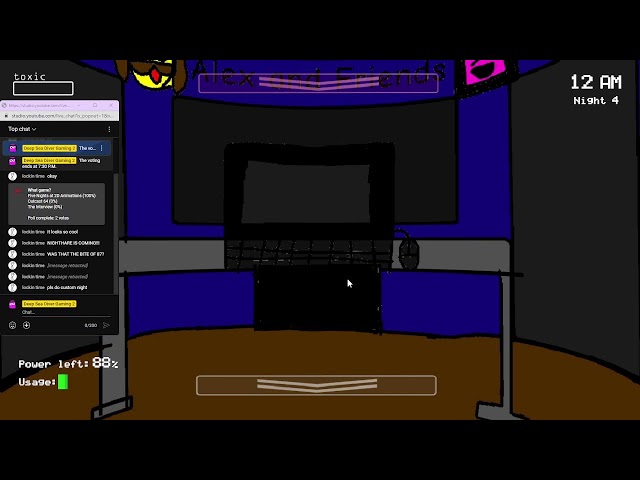 Playing Five Nights at 2D Animations Studio