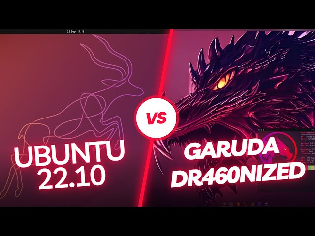 Garuda KDE Dr460nized VS Ubuntu 22.10 (RAM Consumption)