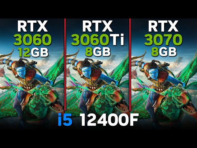 RTX 3060 vs RTX 3060 Ti vs RTX 3070 | i5 12400F | Tested in 16 games