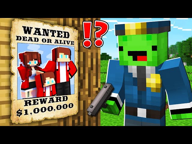 Why JJ Family is Wanted? MIKEY Policeman SEARCHING JJ FAMILY in Minecraft ! - (Maizen)