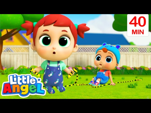 Skipping The Rope | Little Angel & Cocomelon Nursery Rhymes