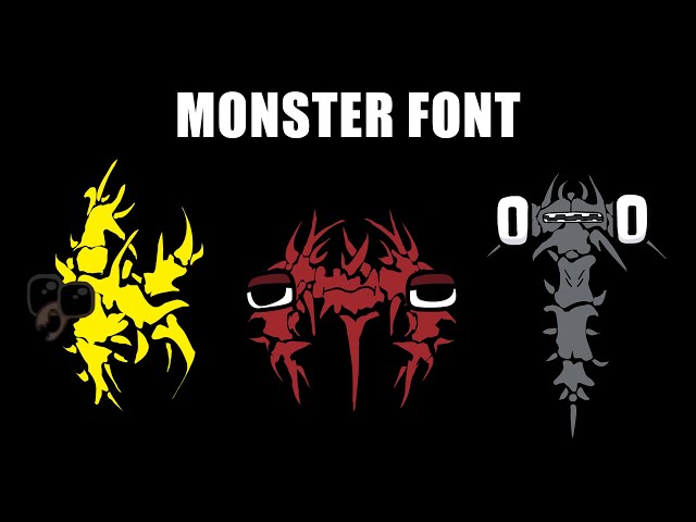 Alphabet Lore But Everyone Is Monster Font ( Full Version )