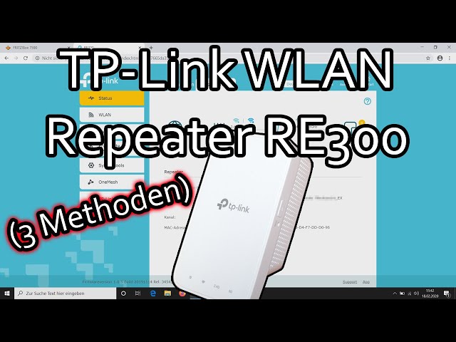 TP-Link WLAN Repeater RE300 verbinden und einrichten (WPS, manuell, App)