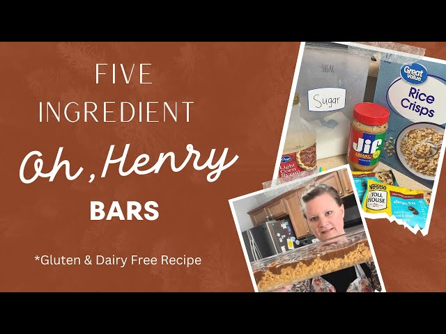 EASY, 5 Ingredient, Gluten & Dairy Free Oh, Henry Bars! | New Recipe