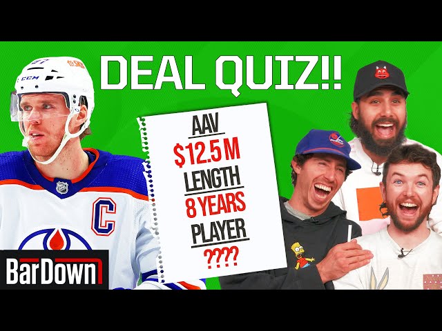 CAN YOU GUESS NHLERS BY THEIR CONTRACT?