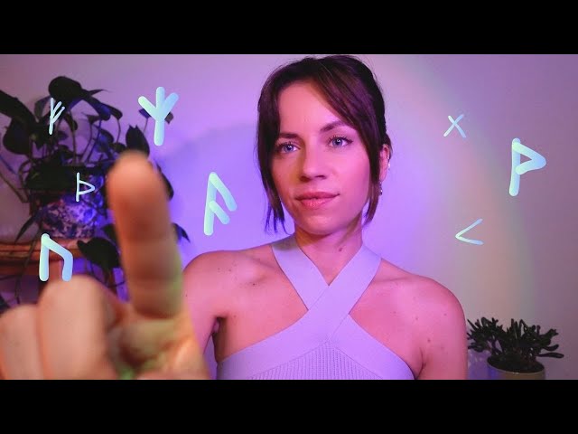 ASMR drawing symbols in your aura to manifest your desires