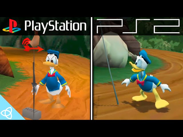 Donald Duck: Goin' Quackers - PS1 vs. PS2 | Side by Side