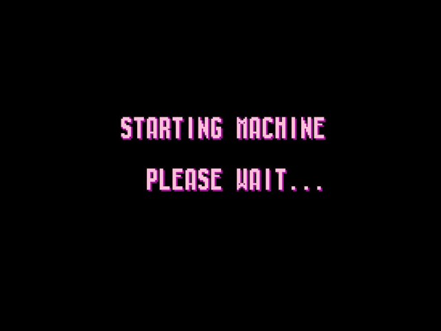 Why do some NES games say "Starting Machine"?