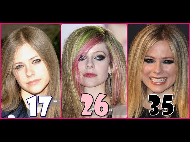 Avril Lavigne 2022 Transformation From 2 To 35 Years Old