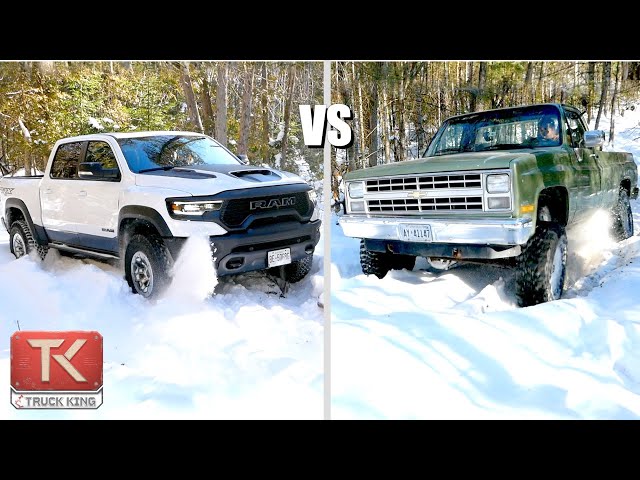 Can My 85' Chevy K10 (AKA Big Green) Go Where the Ram TRX Couldn't? We Hit Snowy Trails to Find Out!