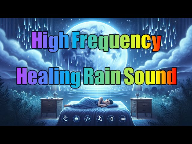 4K High Frequency Healing: Soothing Sounds for Insomnia Relief and Peaceful Sleep with Rain Ambiance