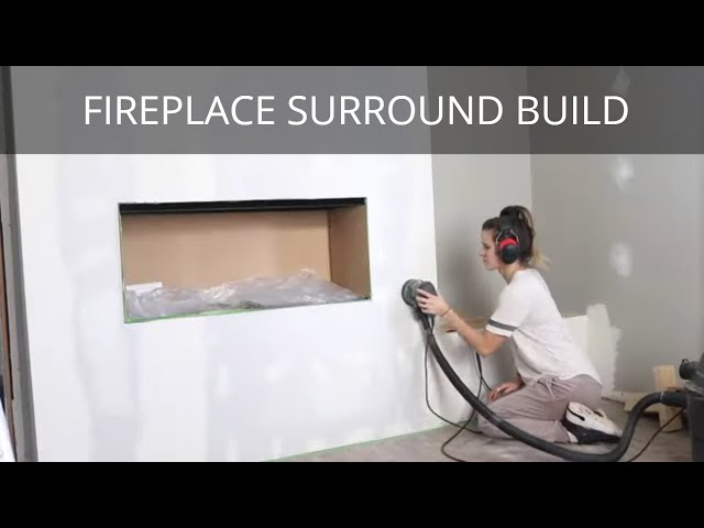 DIY Fireplace Surround and Electric Fireplace Insert Build