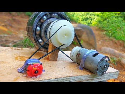 How to make 100% free energy generator without battery - home invention using bearings