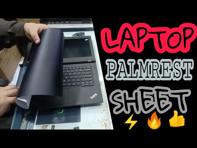 Laptop palmrest wrap with black vinyl [D•TECH]