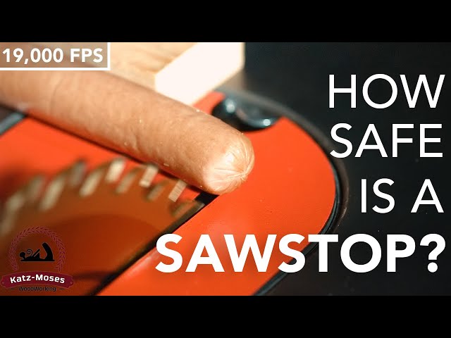 How Safe is a Sawstop Saw? - Never Before Seen 19,000 FPS HD Slow-Mo Video