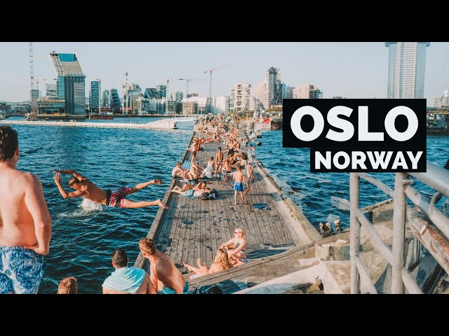 Oslo, Norway 🇳🇴 - Summer Walk - 4K/60fps HDR - Walking Tour