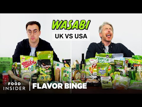 US vs UK Wasabi (67 Item Flavor Binge) | Food Wars | Flavor Binge