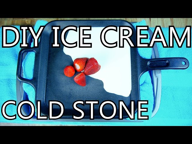 How To Make Ice Cream With A Frying Pan [DIY Cold Stone] - NightHawkInLight