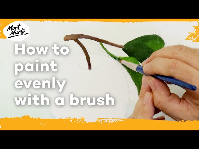 How to paint evenly with a brush