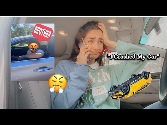 I Got into a CAR ACCIDENT! (PRANK ON MY OLDER BROTHER)