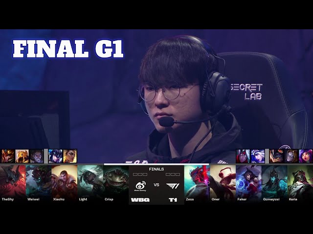 WBG vs T1 - Game 1 | Grand Finals LoL Worlds 2023 | T1 vs Weibo Gaming - G1 full