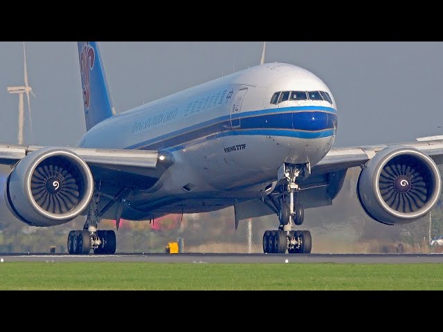 +35 Minutes Of TAKE OFFS AND LANDINGS | A380, 10x B747F, A340 | Amsterdam Schiphol airport