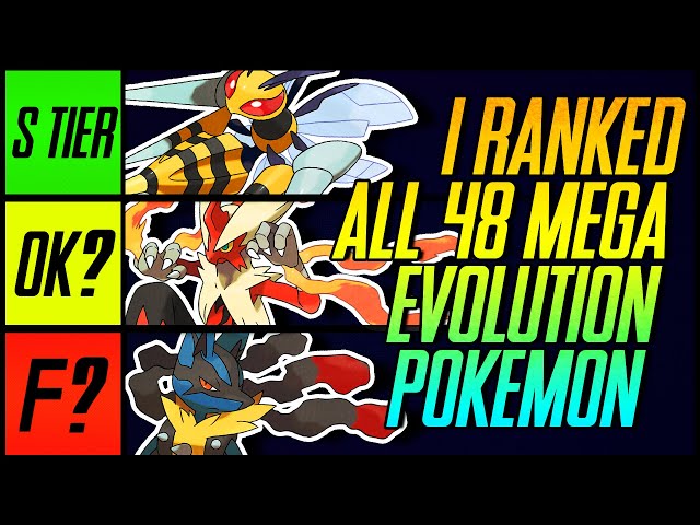 I Ranked All 48 Mega Evolution Pokemon | Mr1upz